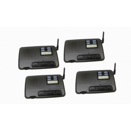 4 Station 10 Channel Home Office Call All Wireless FM Voice Intercom System 