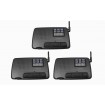 6 Channel Call All FM Wireless Voice Home Intercom System Charcoal 3 Station